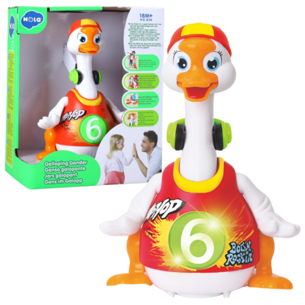 Joc educativ Hola Toys Swing Goose 828 White 1.5+ photo 1