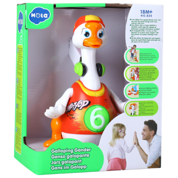 Joc educativ Hola Toys Swing Goose 828 White 1.5+ photo 8