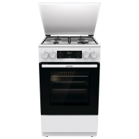 Плита Gorenje GK5C42WJ Белый Тип плиты: Комбинированная, 62 л, Тип духовки: 