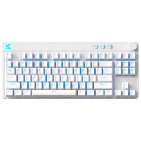 Tastatură Mchose Mix 87 White Gaming, Cu fir