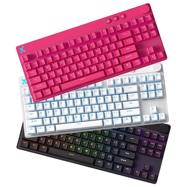 Tastatură Mchose Mix 87 White Gaming, Cu fir photo 3