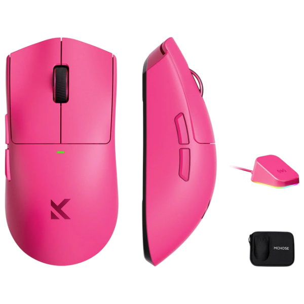 Mouse Mchose K7 Ultra Pink Fără fir / 42000 dpi photo 4