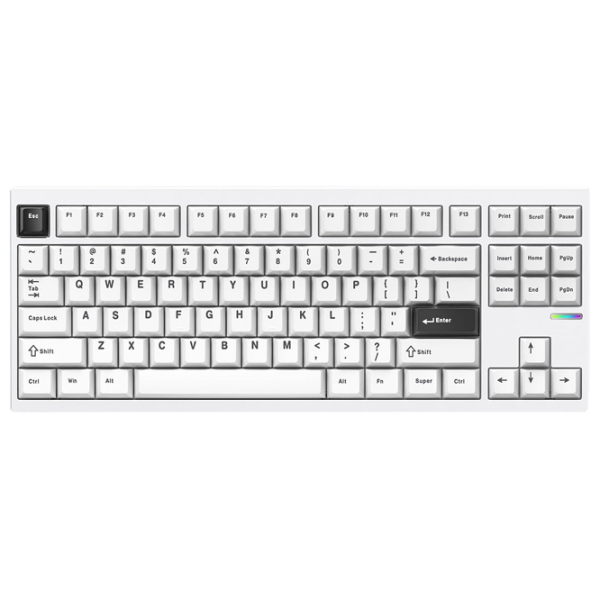 Tastatură Mchose GX87 Lite White Gaming, Fără fir photo 1