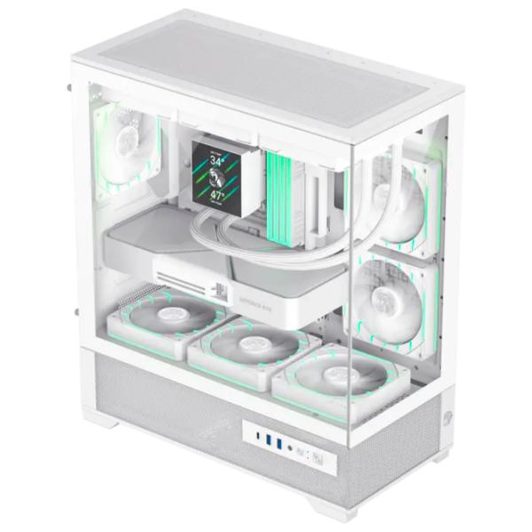 Carcasă Gamemax VISTA 2 AW White ITX photo 5