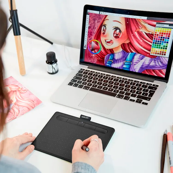 Графический планшет Wacom Intuos M Черный A5, 2540 lpi photo 6