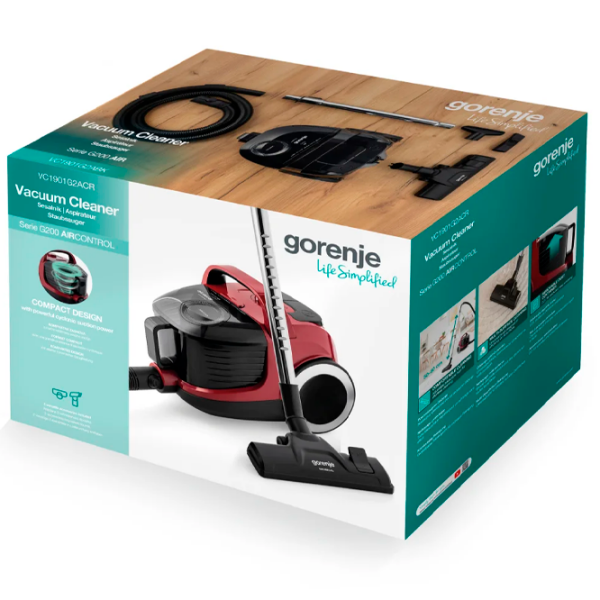 Aspirator Gorenje VC1901G2ACR Red 1900 W | Uscată | Container | 2.2 l photo 6