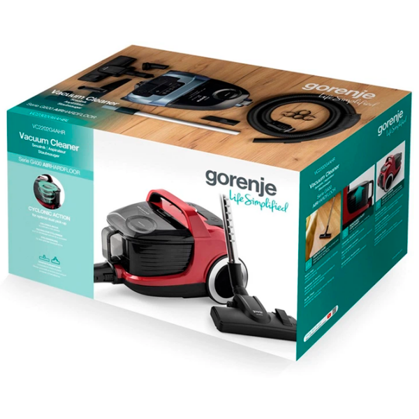 Aspirator Gorenje VC2202G4AHR Red 800 W | Uscată | Container | 3.3 l photo 5