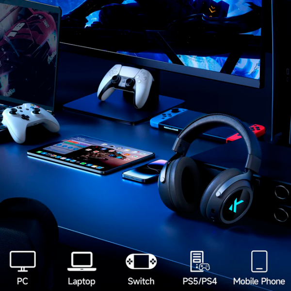 Căști Mchose X9 White Fără fir / Gaming / Over the ear photo 6