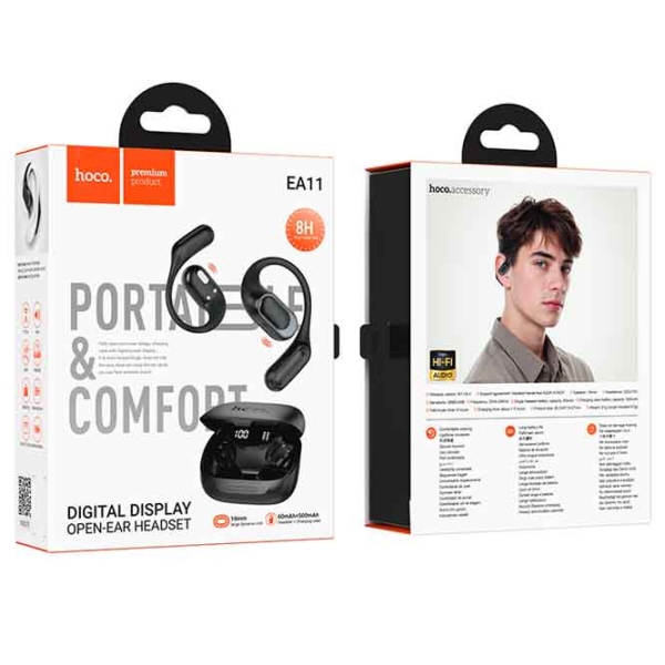 Căști Hoco Honey Black Fără fir / Personal / In ear photo 6