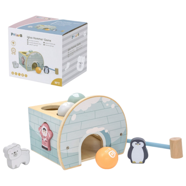 Joc educativ VIGA PolarB Igloo Hammer Game 44097 Blue 1+ photo 1