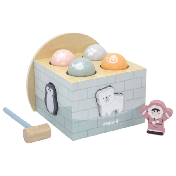 Joc educativ VIGA PolarB Igloo Hammer Game 44097 Blue 1+ photo 2