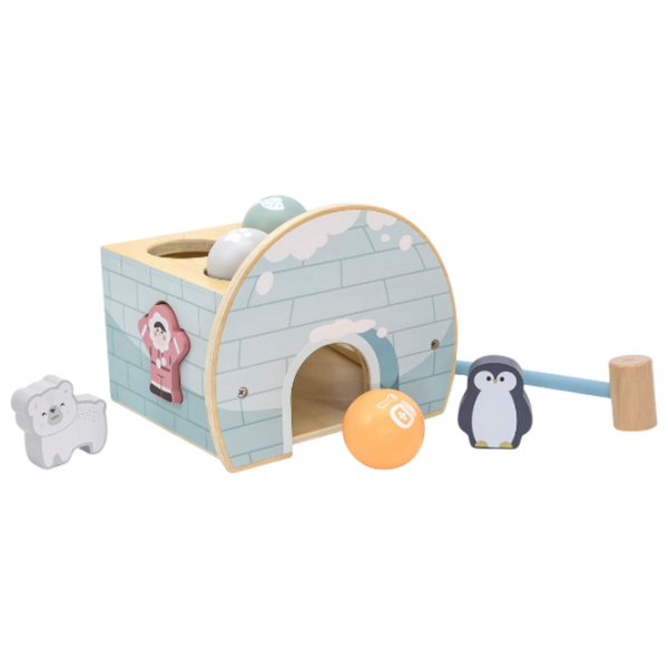 Joc educativ VIGA PolarB Igloo Hammer Game 44097 Blue 1+ photo 4