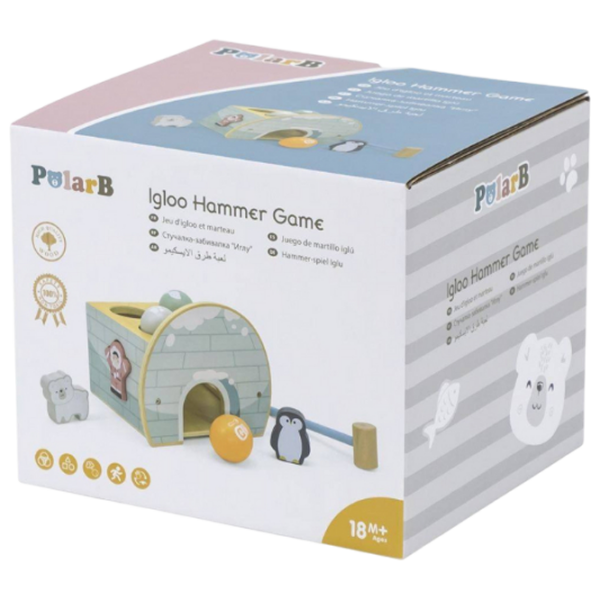 Joc educativ VIGA PolarB Igloo Hammer Game 44097 Blue 1+ photo 5