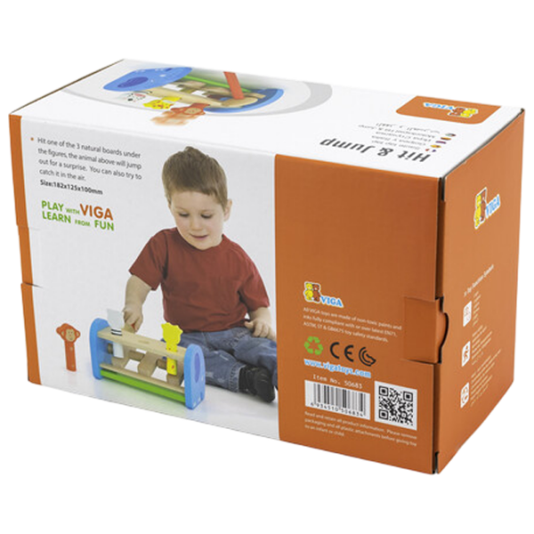 Joc educativ VIGA Animals Hit & Jump 50683 Multicolor 1.5+ photo 3