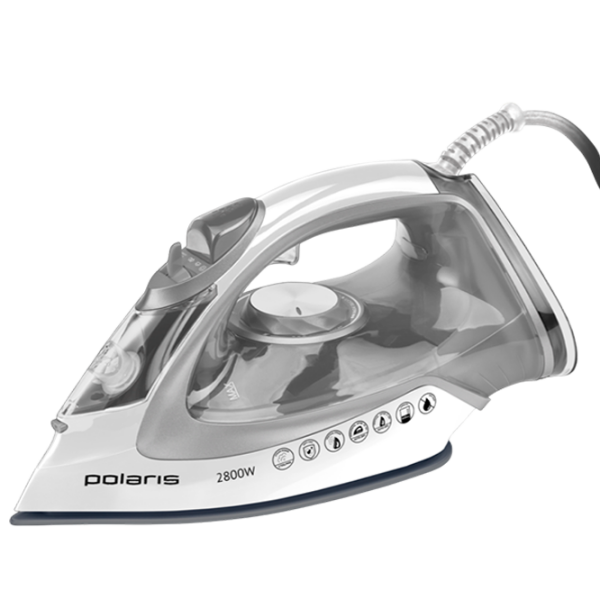 Fier de călcat Polaris PIR 2821AK White Silver 2800 W, 55 g/min, 0.4 l, Ceramică photo 1