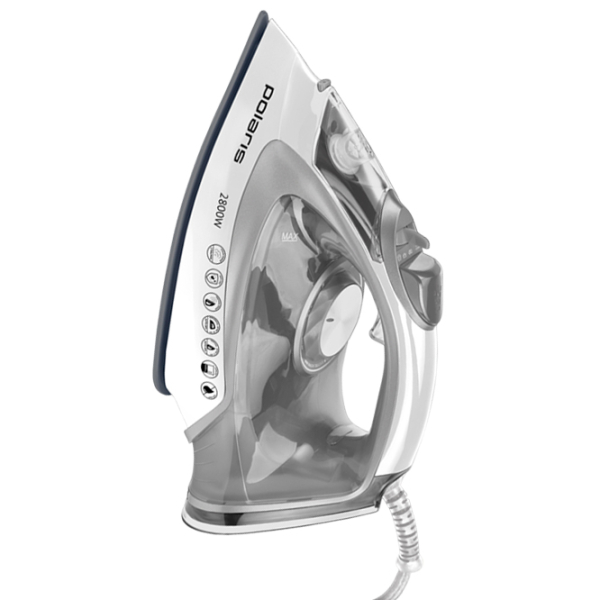 Fier de călcat Polaris PIR 2821AK White Silver 2800 W, 55 g/min, 0.4 l, Ceramică photo 4