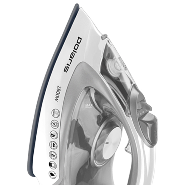 Fier de călcat Polaris PIR 2821AK White Silver 2800 W, 55 g/min, 0.4 l, Ceramică photo 5