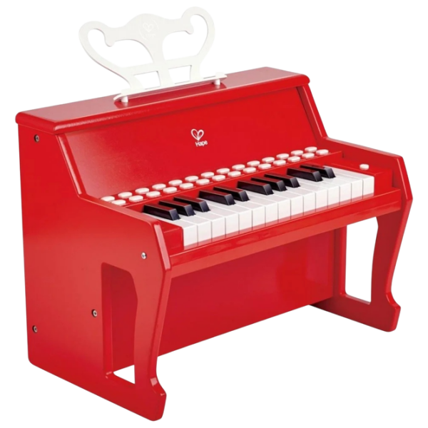 Pian pentru copii Hape E0628 37 clape Red Vârsta recomandată: 3+ photo 1