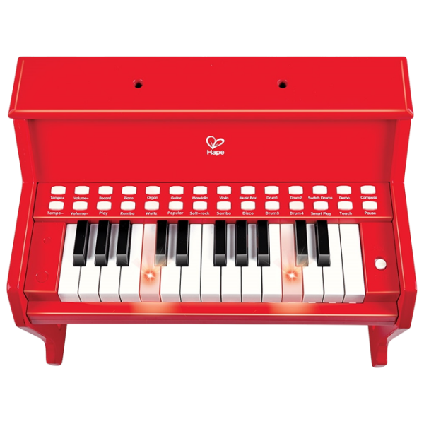 Pian pentru copii Hape E0628 37 clape Red Vârsta recomandată: 3+ photo 2