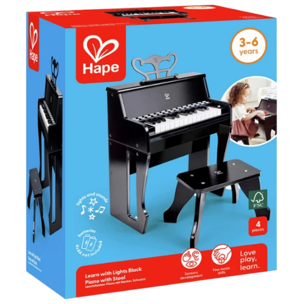 Pian pentru copii Hape E0629 37 clape Black Vârsta recomandată: 3+ photo 5