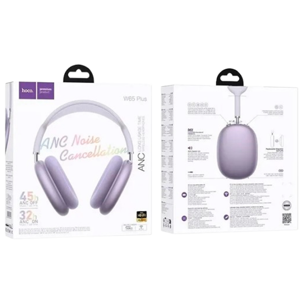 Căști Hoco Plus Happy Purple Fără fir / Personal / Over the ear photo 5