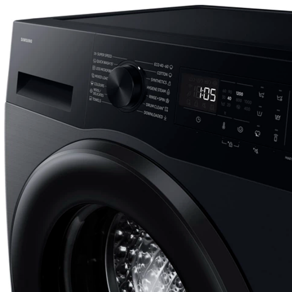 Mașină de spălat Samsung WW80FG5L32ABLE Black 8 kg, 1200 rpm, A photo 8