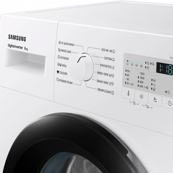 Mașină de spălat Samsung WW60A3120BH/LE White 6 kg, 1200 rpm, A+++ photo 9