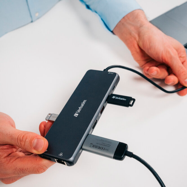 Адаптер Hub Verbatim USB-C Pro Серый  photo 3