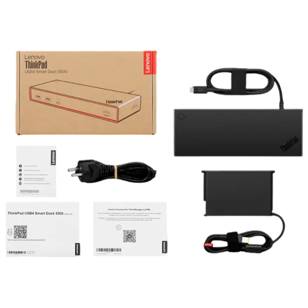 Док-станция Lenovo ThinkPad USB4 Smart Dock 5500 Черный USB photo 7