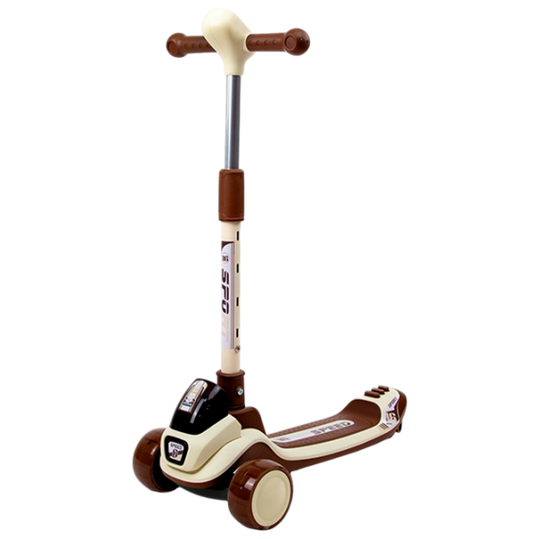 Trotinetă pentru copii cu trei roți 4Play Sprint (00-01073362) Brown 3 ani, 30 kg, Din PU photo 1