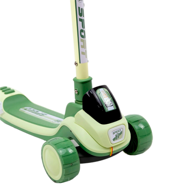 Trotinetă pentru copii cu trei roți 4Play Sprint (00-01073361) Green 3 ani, 30 kg, Din PU photo 4