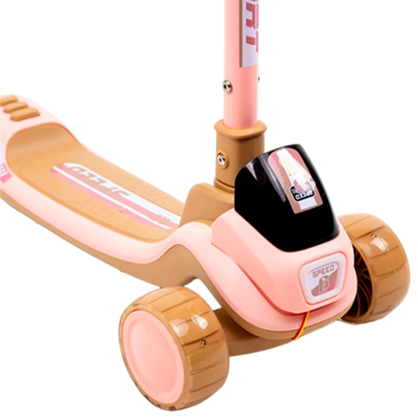 Trotinetă pentru copii cu trei roți 4Play Sprint (00-01073367) Pink 3 ani, 30 kg, Din PU photo 7