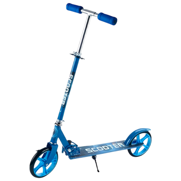 Детский двухколёсный самокат 4Play Two wheels (00-00688666) Синий 7 лет, 60 кг, Полиуретановые photo 1