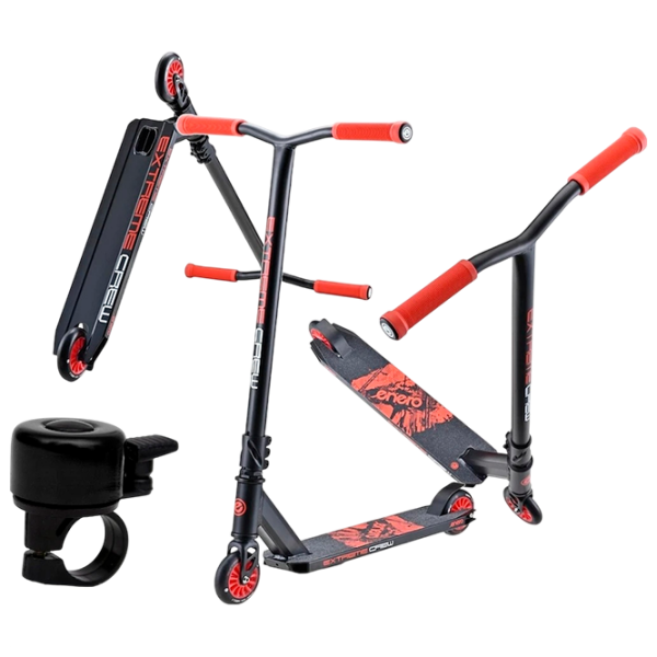 Trotinetă pentru copii cu două roți Enero Extreme Crew (00-01092104) Black 14 ani, 100 kg, Din PU photo 5