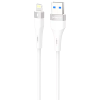Cablu pentru telefon Proove Light Silicone Plus USB / Lightning White 