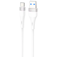 Cablu pentru telefon Proove Light Silicone Plus USB / USB Type-C White 