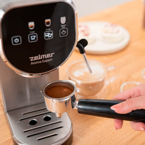 Aparat de cafea ZELMER ZCM7300 Inox 1360 W, 0.9 l, Thermoblock photo 6