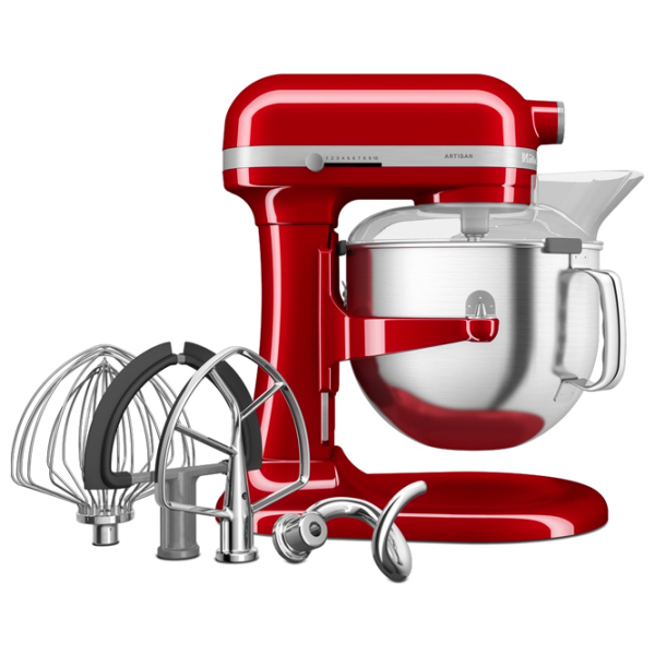 Mixer KitchenAid 5KSM70SHXEER Red 375 W, Numărul de viteze: 10, Regim turbo photo 4