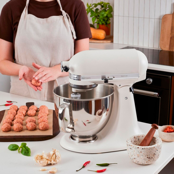 Mixer KitchenAid 5KSM175PSEPL White 300 W, Numărul de viteze: 10, Regim turbo photo 5