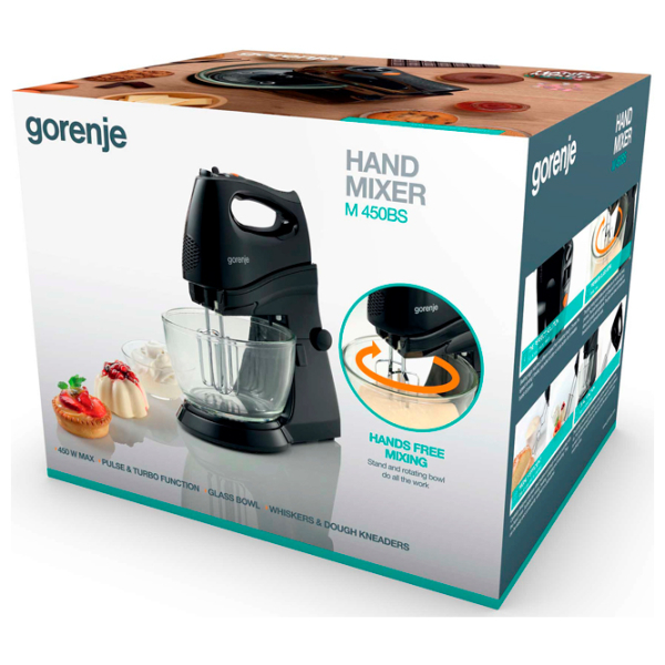 Mixer Gorenje M450BS Black 400 W, Numărul de viteze: 5, Regim turbo photo 5