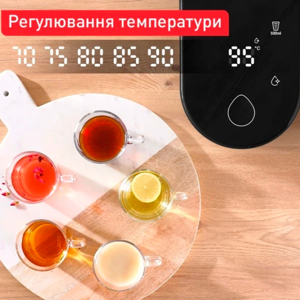 Ceainic cu dozator Tefal BR3508E0 Black 1300 W, 2l, Material interior:  photo 7