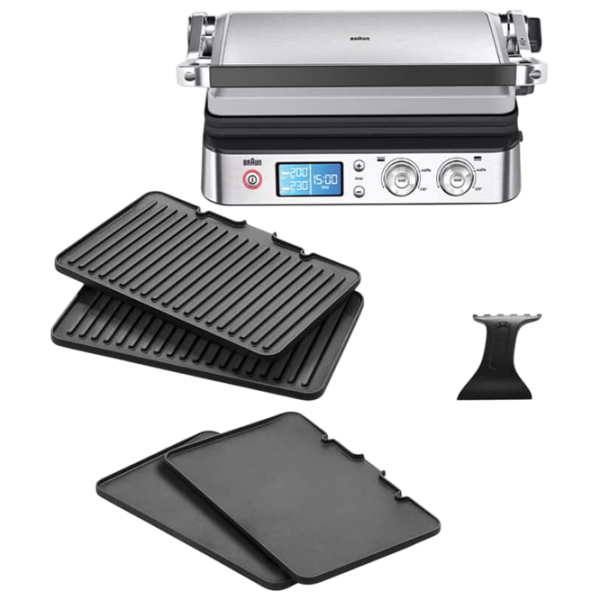 Grill electric Braun CG 9043 Inox 2000 W, Contact, Barbecue, 230 °С photo 7