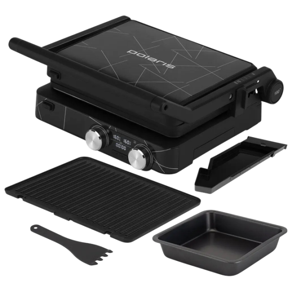 Grill electric Polaris PGP 2502 Black 2000 W, Contact, Barbecue, 230 °С photo 8