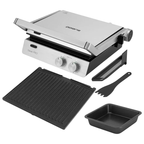 Grill electric Polaris PGP 2803 Inox 2000 W, Contact, 230 °С photo 6