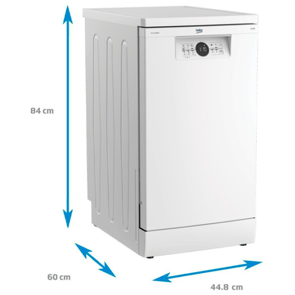 Mașină de spălat vase Beko BDFS26020WQ White 10 seturi, E photo 6