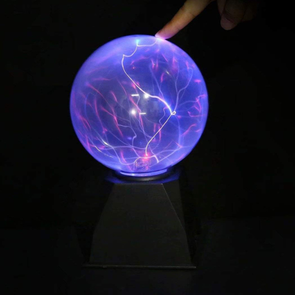 Lampă de masă LightWave Magic Plasma Ball 6 inch Black Rețea photo 3