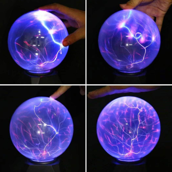 Lampă de masă LightWave Magic Plasma Ball 6 inch Black Rețea photo 5