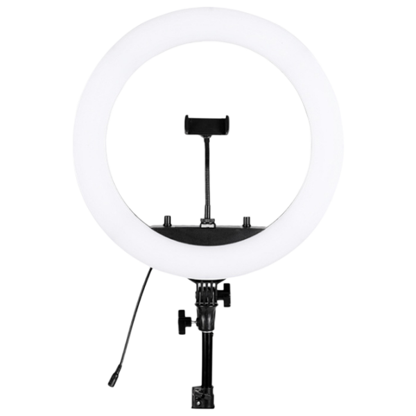 Trepied cu lampă Selfie Ring Light HQ-18RGB 450 mm Black  photo 2