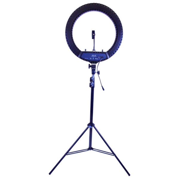 Trepied cu lampă Selfie Ring Light HQ-18RGB 450 mm Black  photo 4