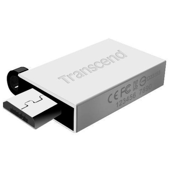 Флэшка USB Transcend Jet Flash 380 64 ГБ Серебряный USB 2.0, Металл photo 2